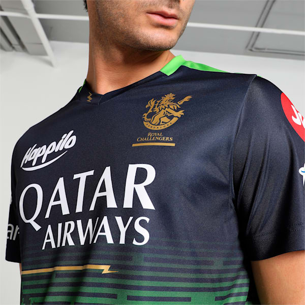 Royal Challengers Bangalore 2023 "GREEN" Men's Replica Jersey, Navy Blazer-Parakeet Green, extralarge-IND